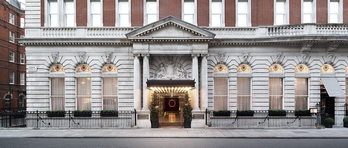 The London EDITION, a luxury hotel in Fitzrovia, used to illustrate the complimentary VIP perks available through a preferred-partner booking